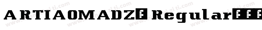 ARTIAOMADZ0 Regular字体转换